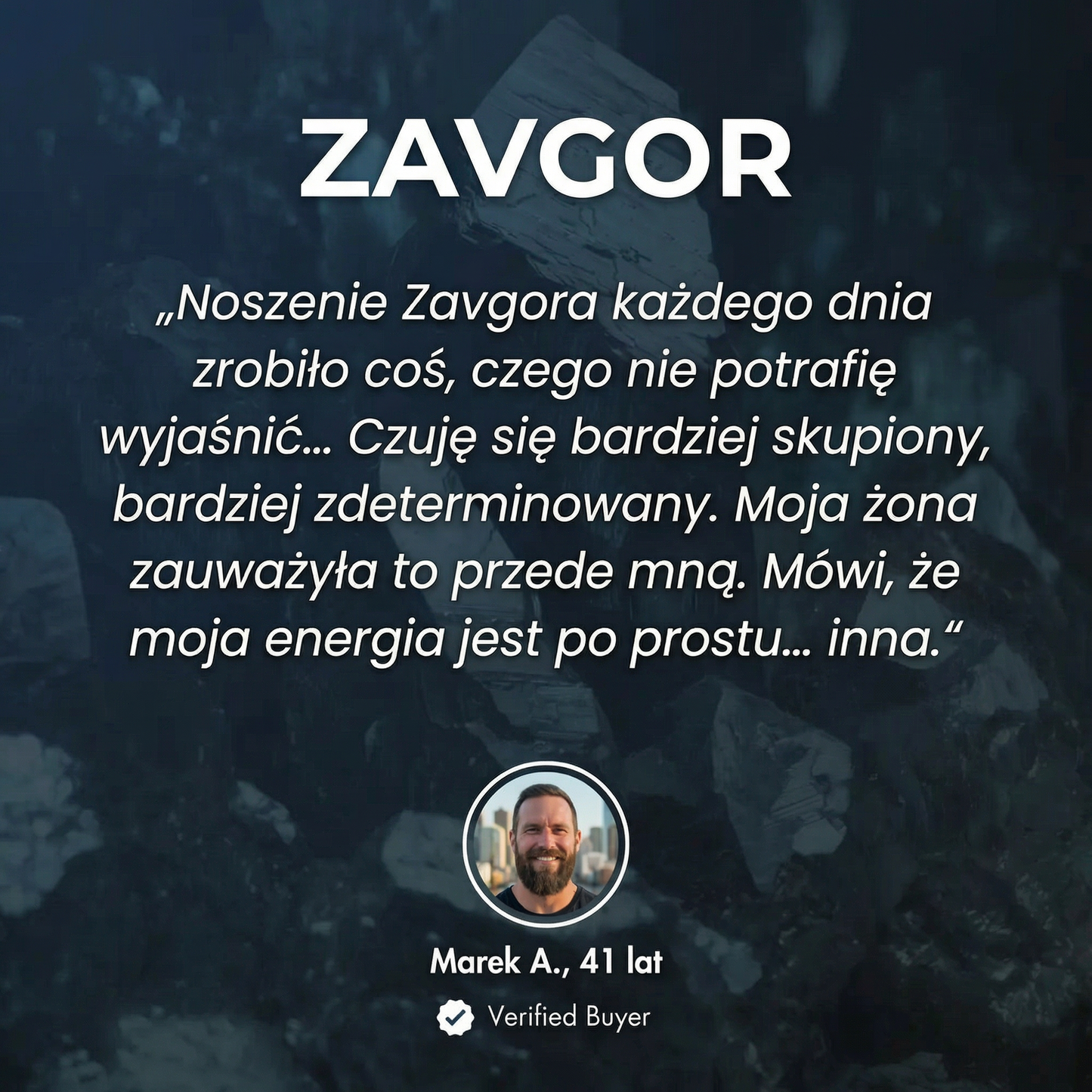 ZAVGOR® Hematytowa Bransoletka