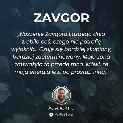 ZAVGOR® Hematytowa Bransoletka